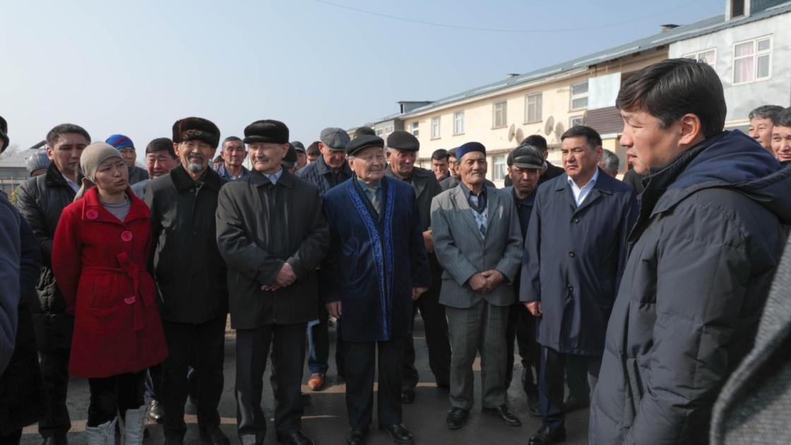 Бауыржан Байбек в ходе рабочей поездки