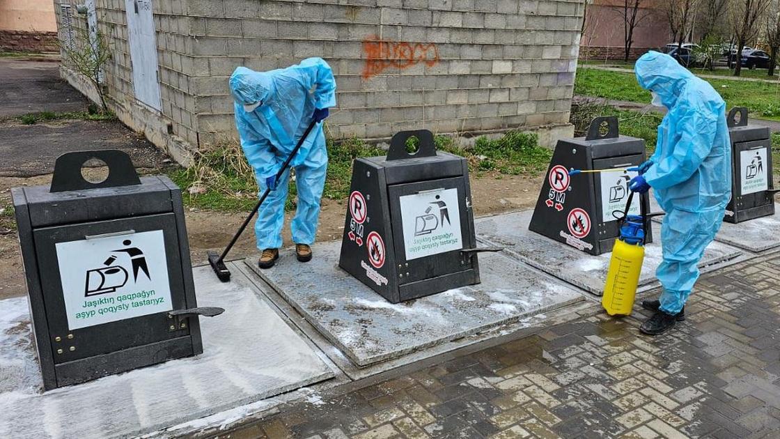 Санитарная обработка мусорных контейнеров