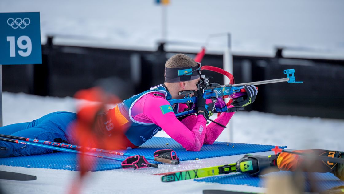 Казахстанский биатлонист Владислав Киреев