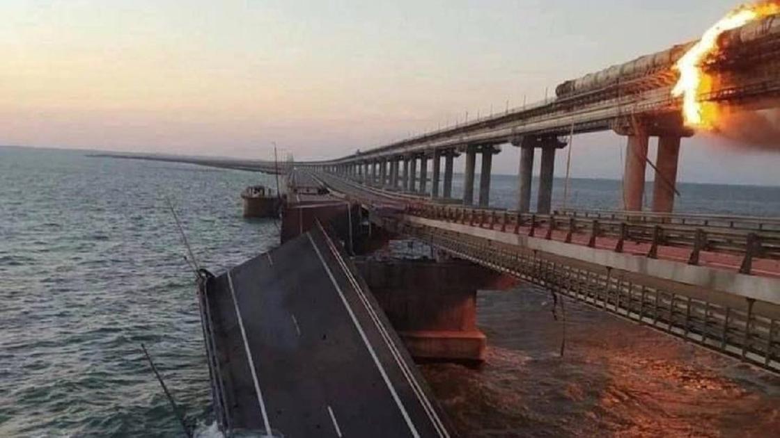 Крымский мост после ЧП