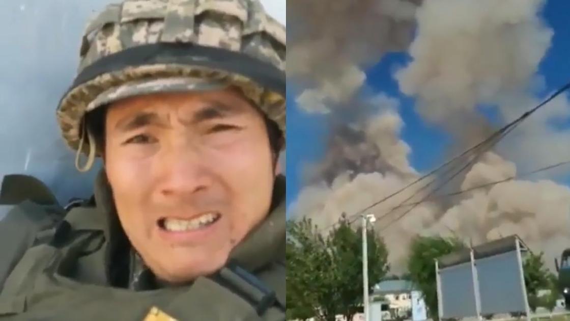 Казахский военнослужащий Казахский военнослужащий
