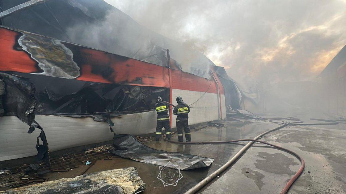 Пожар в Алматинской области