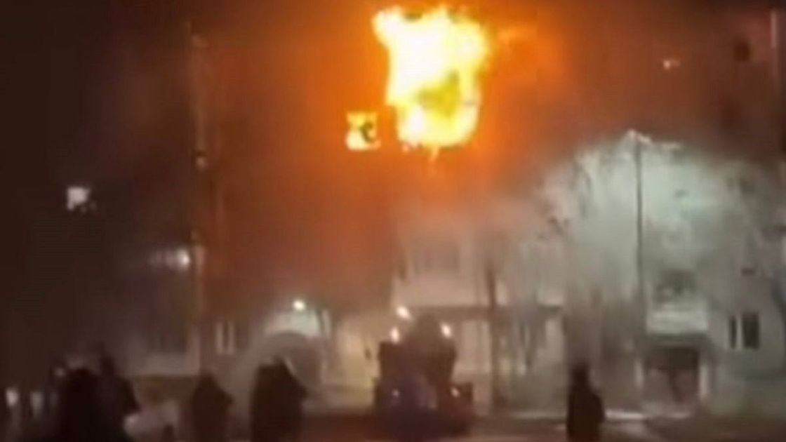 Пожар в Шахтинске