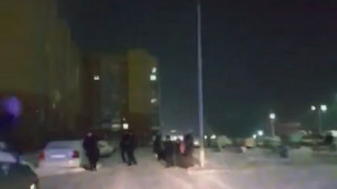 Эвакуация людей в Уральске