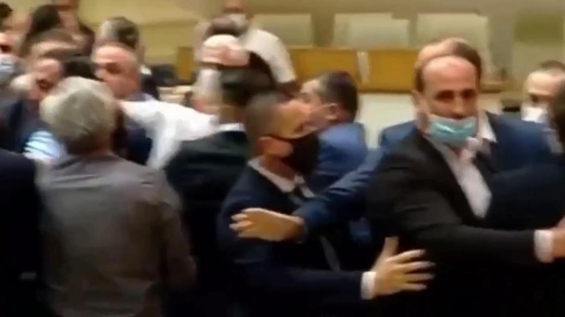Депутаты Грузии подрались в парламенте