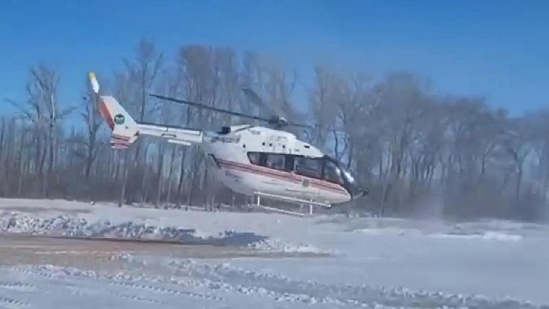 Поиски пропавшего на вертолете в Павлодарской области