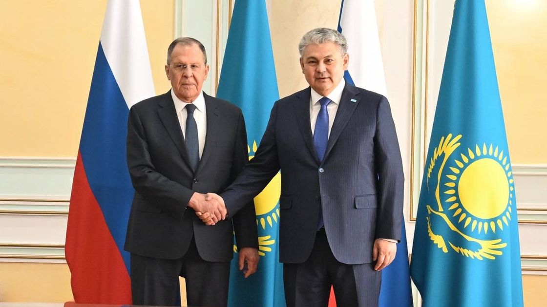 Сергей Лавров и Ермек Кошербаев