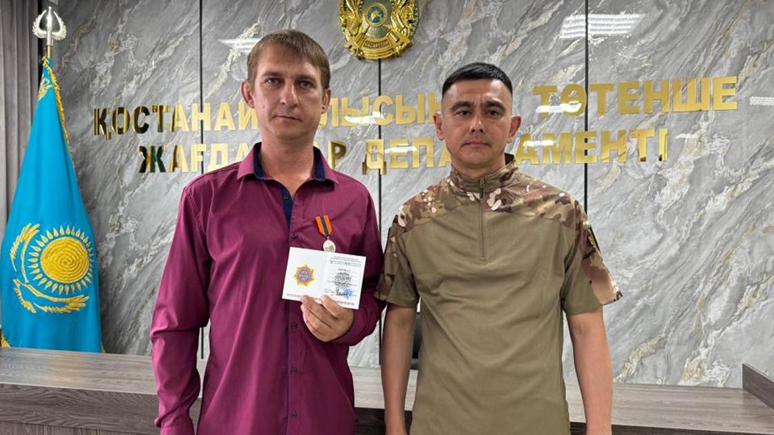 Андрей Цимбал және ТЖД бастығы Дамир Ермағамбетов