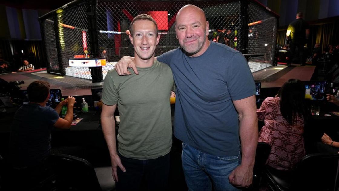 Марк Цукерберг и глава UFC Дана Уайт