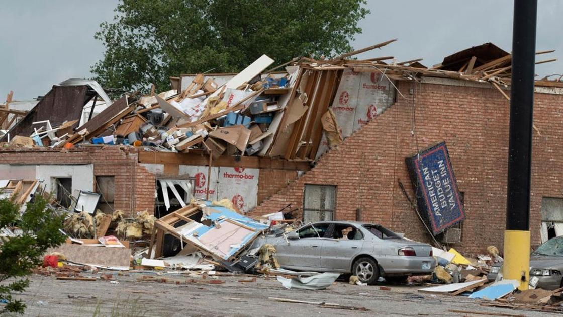 Последствия торнадо в штате Оклахома