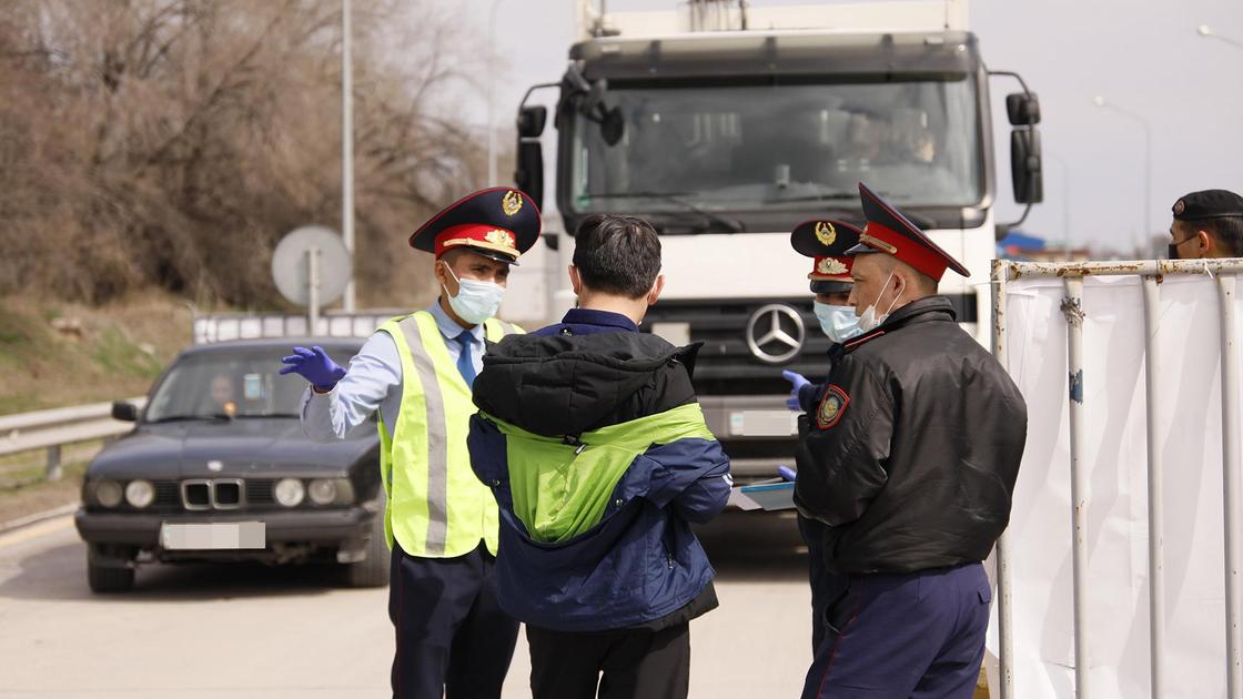 Полиция проверяет грузовики