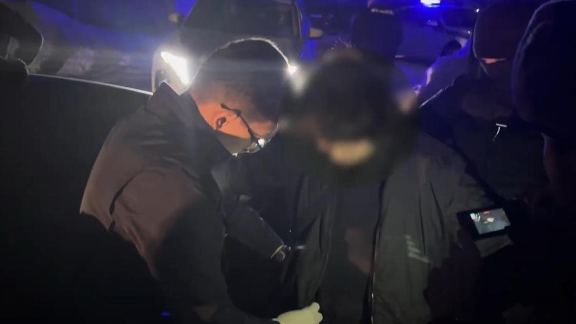 Задержание подозреваемого в Алматинской области
