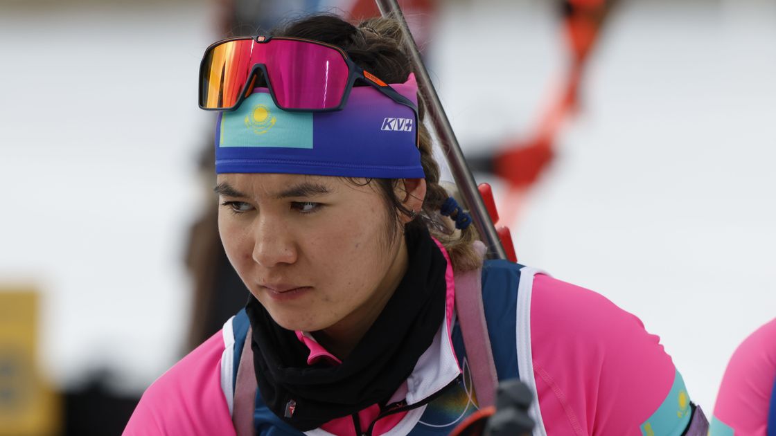 Казахстанская биатлонистка Айша Ракишева