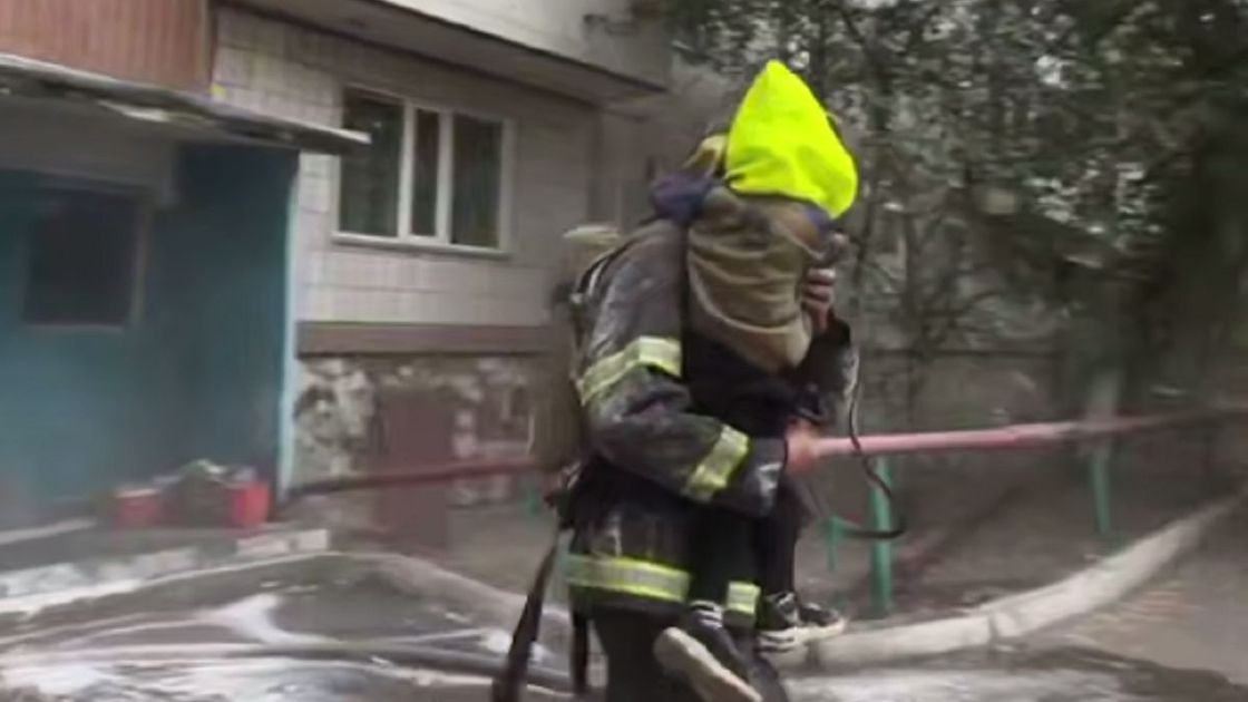 Пожар в Караганде