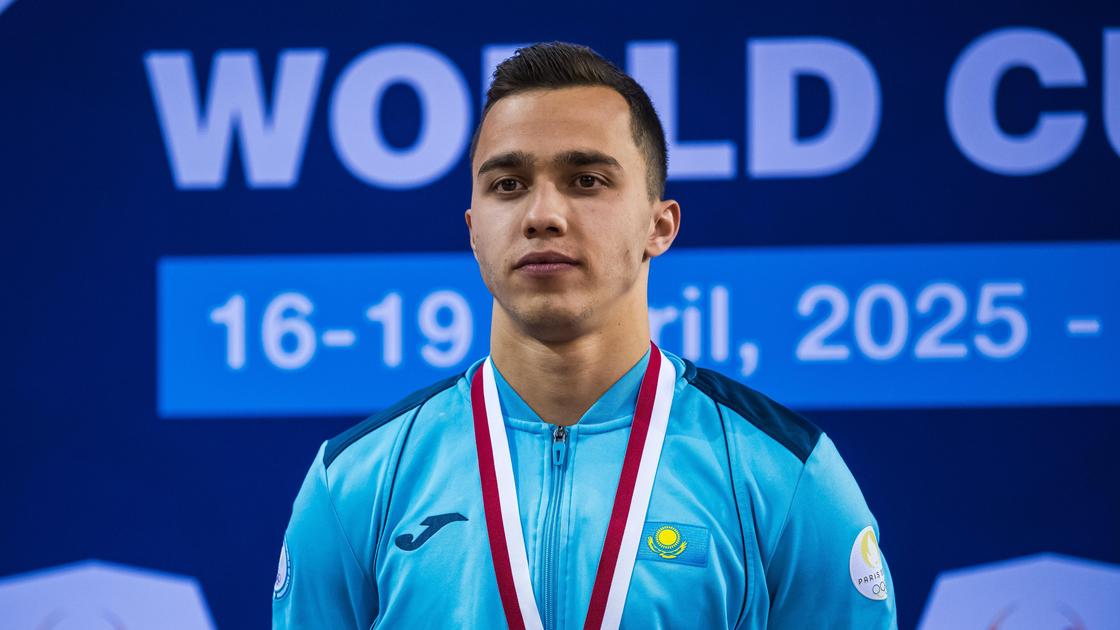 Казахстанский гимнаст Милад Карими