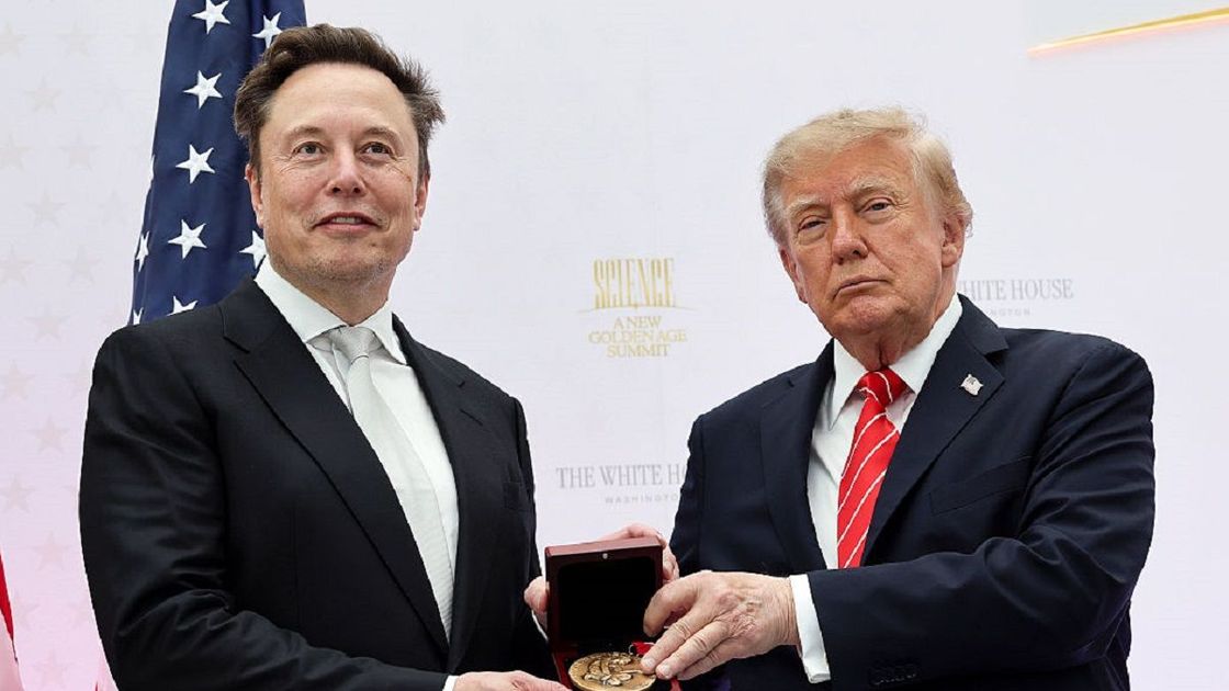 Илон Маск и Дональд Трамп