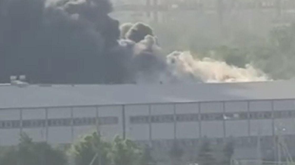 Пожар на заводе