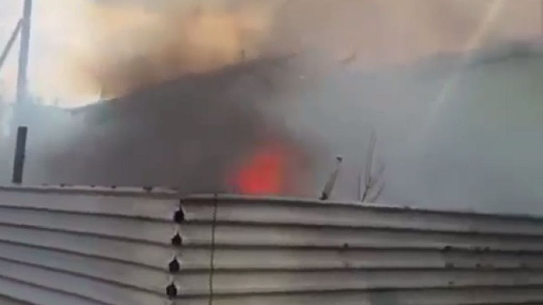 Пожар в Астане