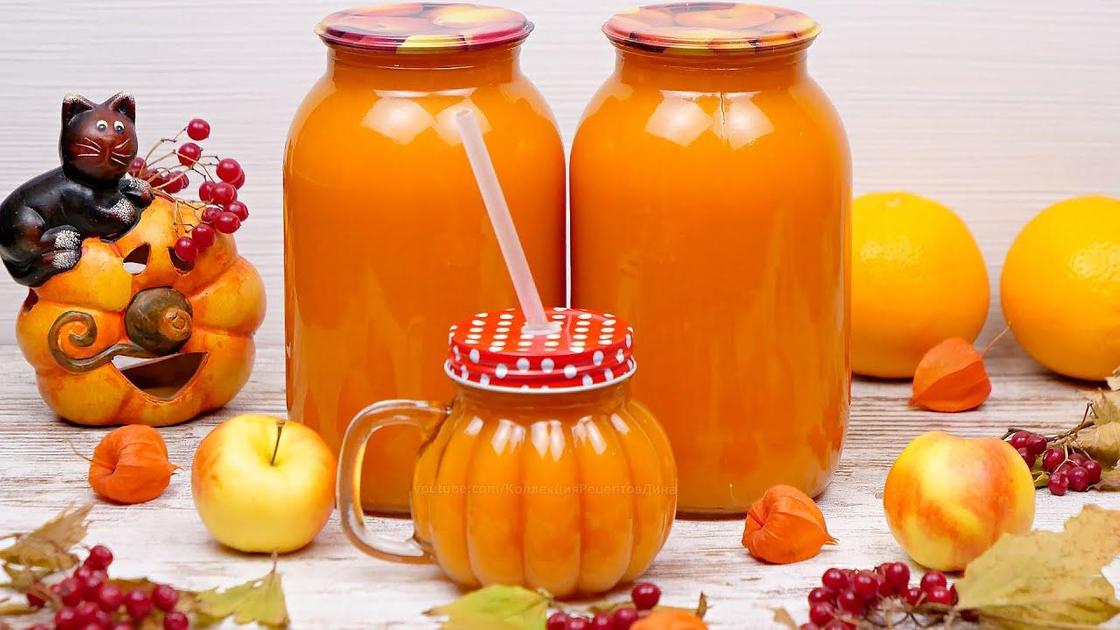 Рецепт приготовления тыквенного сока с апельсином на зиму без соковыжималки в домашних условиях