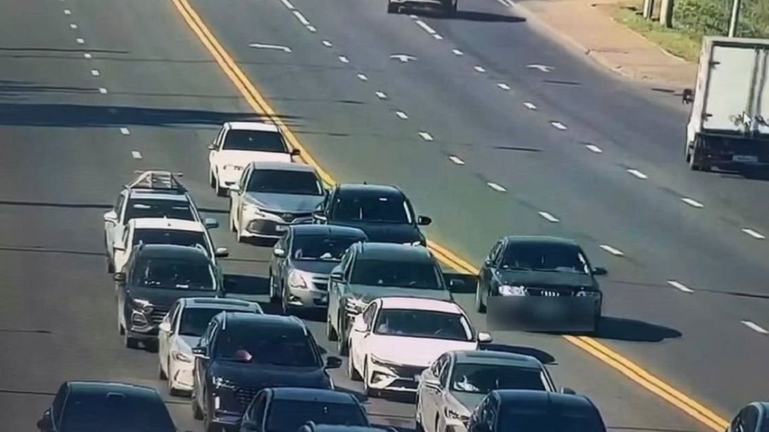 Нарушение на дороге в Астане
