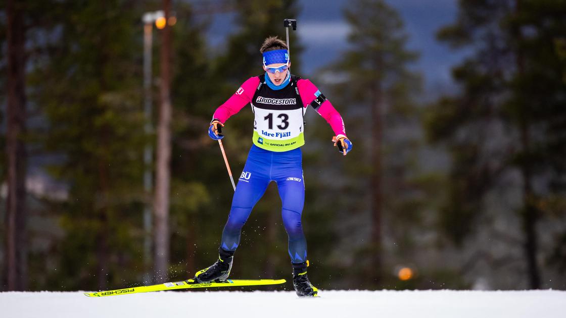 Казахстанский биатлонист Никита Акимов