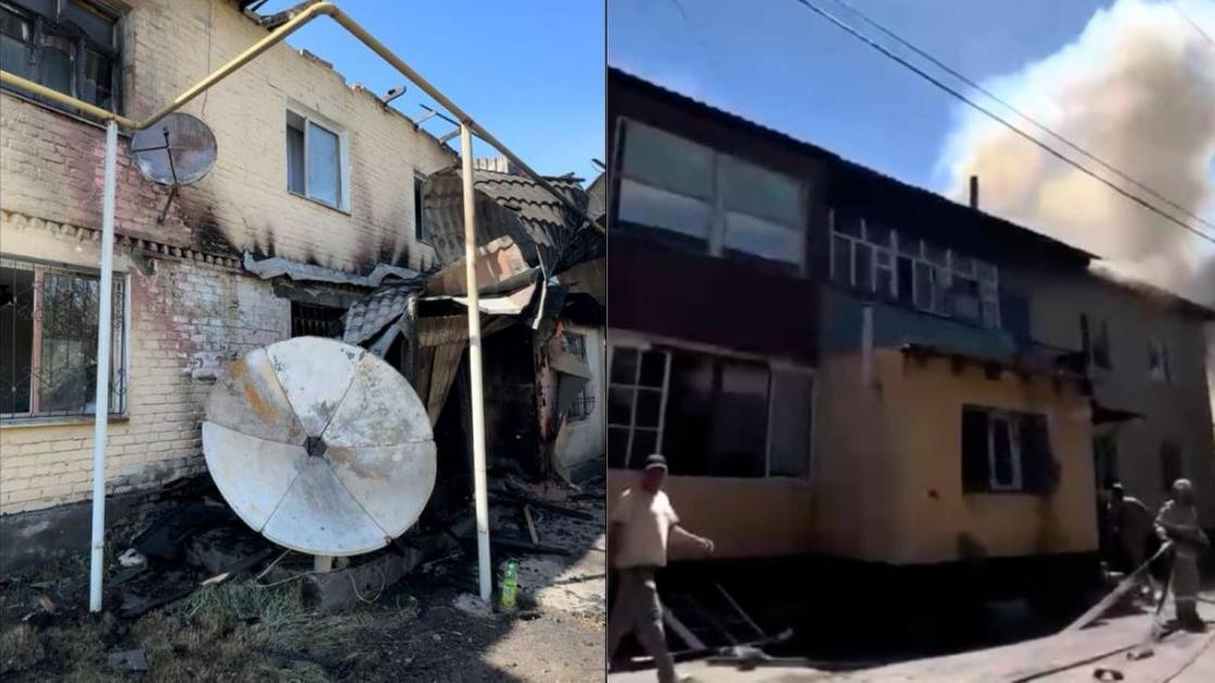 Сгоревший дом