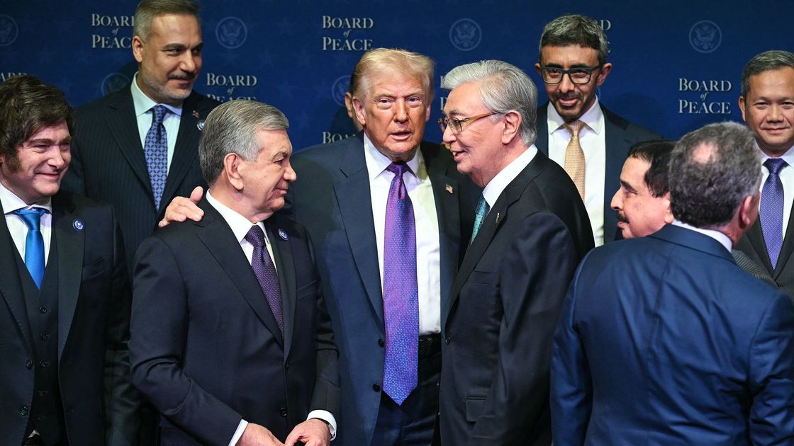 Касым-Жомарт Токаев с Дональдом Трампом и Шавкатом Мирзиеевым