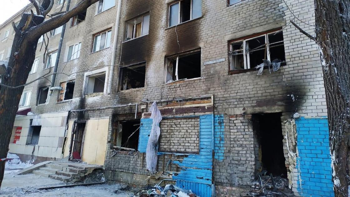 Место взрыва в Петропавловске