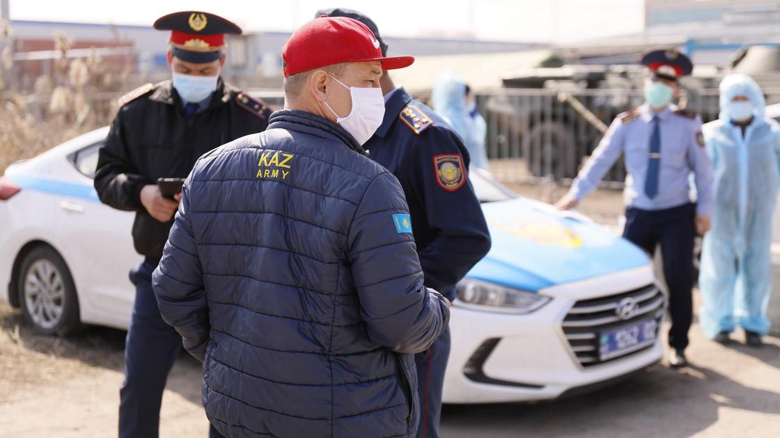 блокпост на въезде в Алматы блокпост на въезде в Алматы
