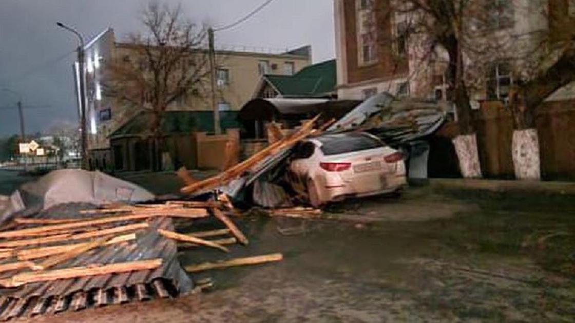 Последствия урагана в Павлодарской области