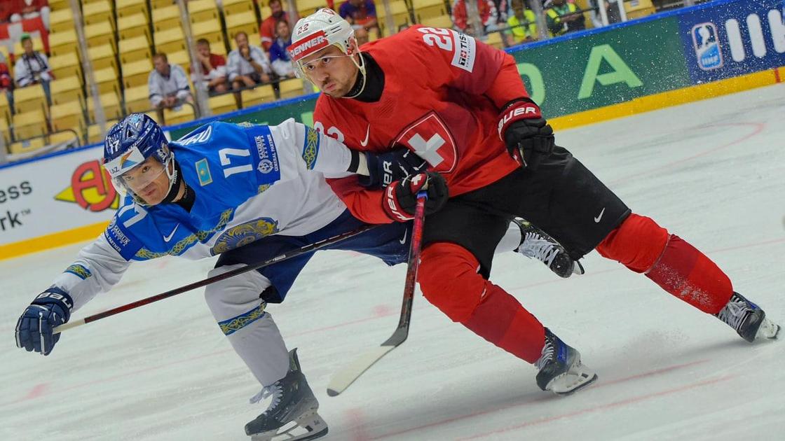 Матч сборных Швейцарии и Казахстана по хоккею на ЧМ-2025