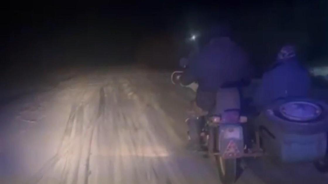 Пьяного мотоциклиста задержали в Павлодарской области