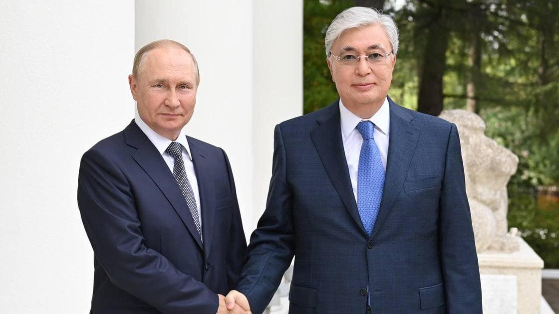 Владимир Путин и Касым-Жомарт Токаев