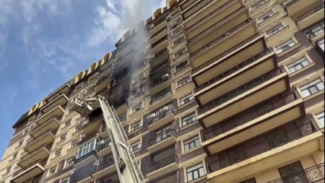 Пожар в ЖК в Актау