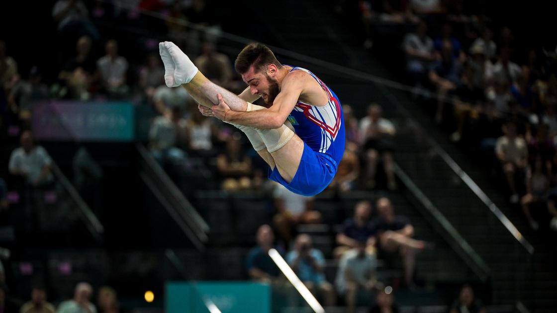 Казахстанский батутист Данил Мусабаев