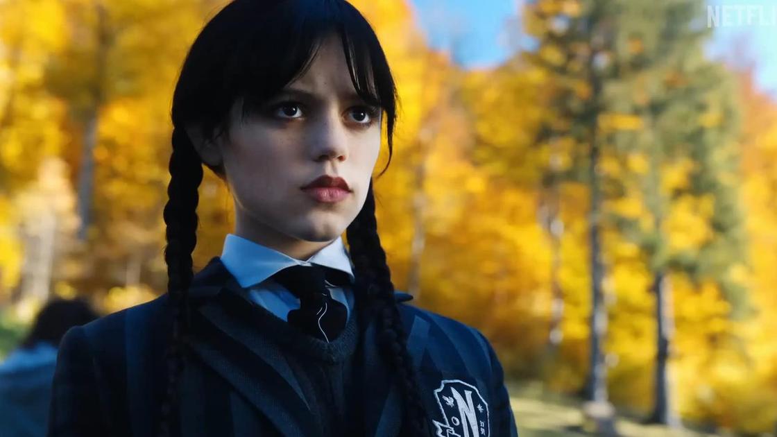Кадр из сериала «Уэнздей»