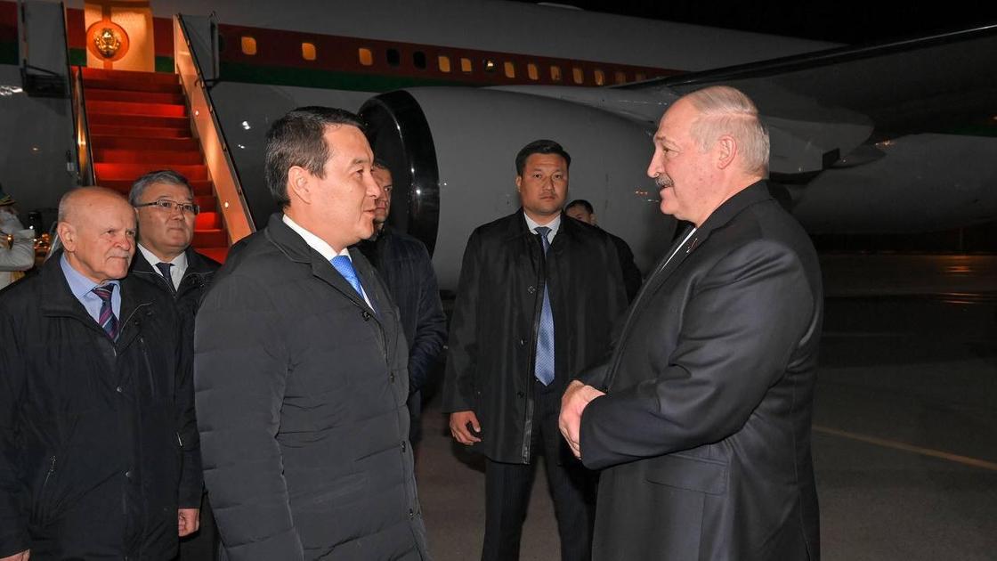 Александр Лукашенко прибыл в Астану.