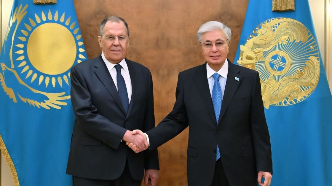 Касым-Жомарт Токаев и Сергей Лавров