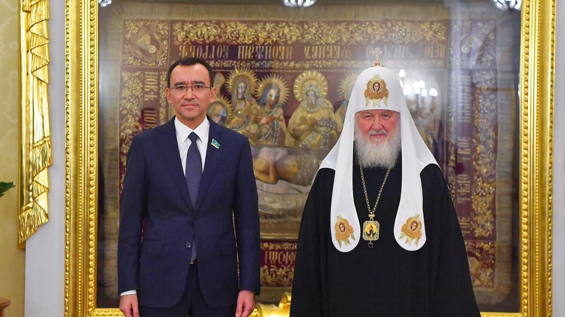 Маулен Ашимбаев и Патриарх Кирилл