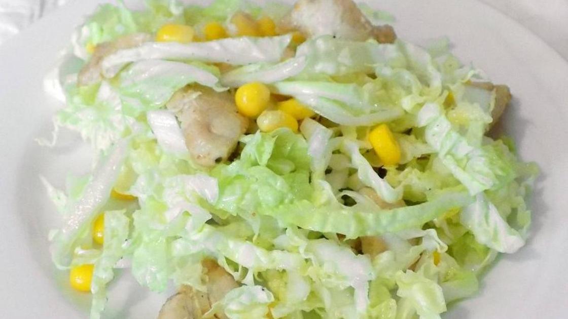Салат с пекинской капустой без майонеза Салат с пекинской капустой без майонеза