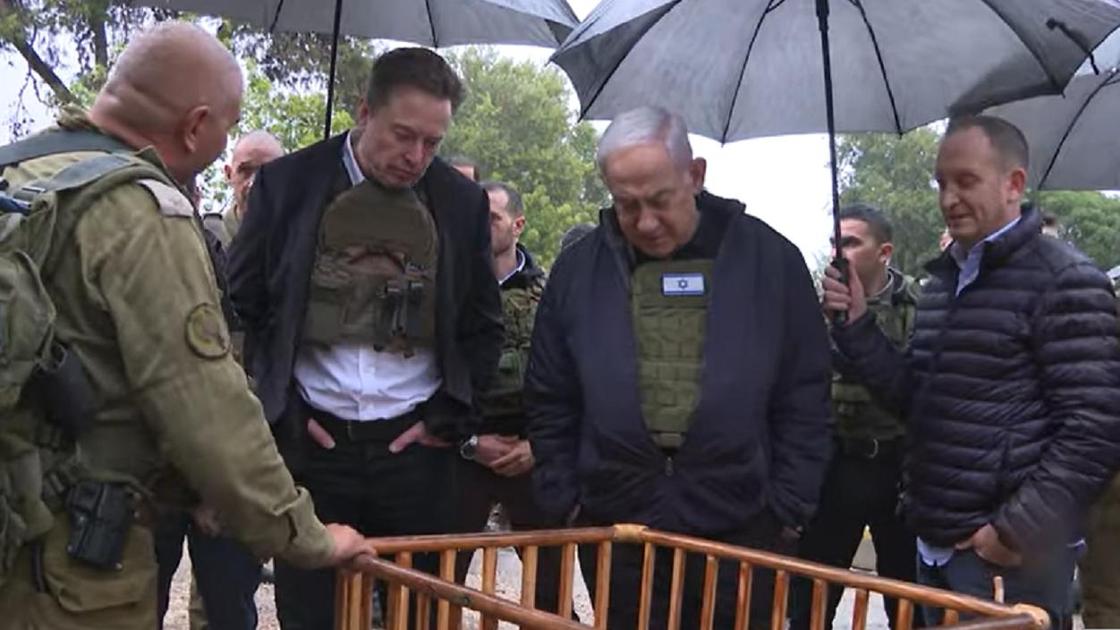 Илон Маск и Биньямин Нетаньяху в Израиле