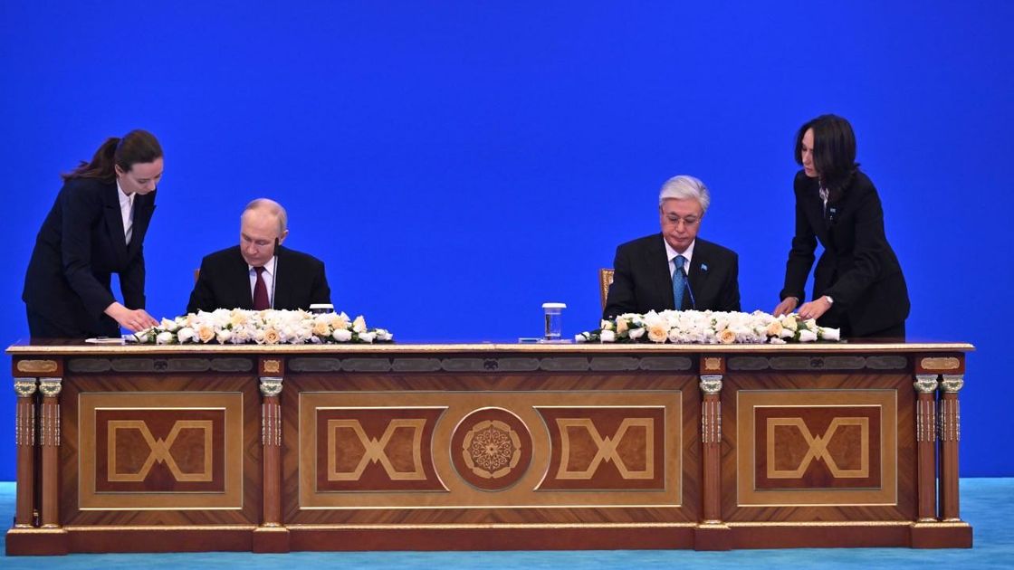 Қасым-Жомарт Тоқаев және Владимир Путин