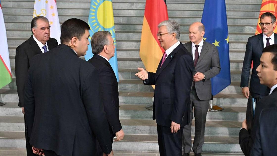 Встреча глав государств Центральной Азии с канцлером Германии Олафом Шольцем