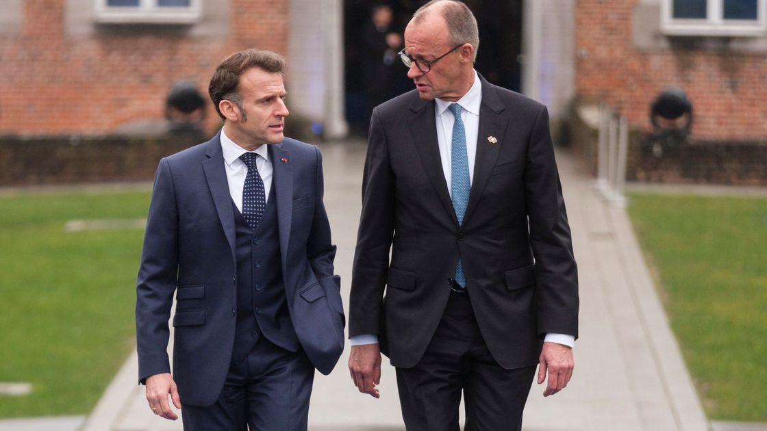 Эмманюэль Макрон и Фридрих Мерц