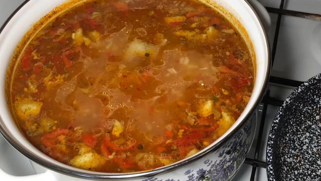 Сваренный суп