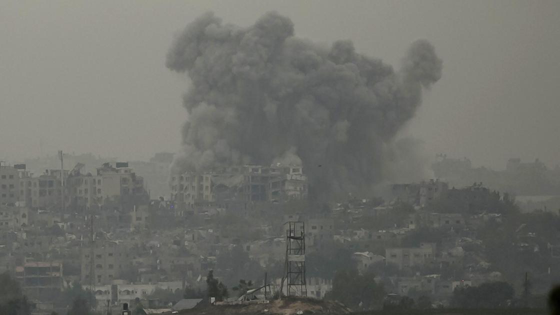 Сектор Газа во время обстрела