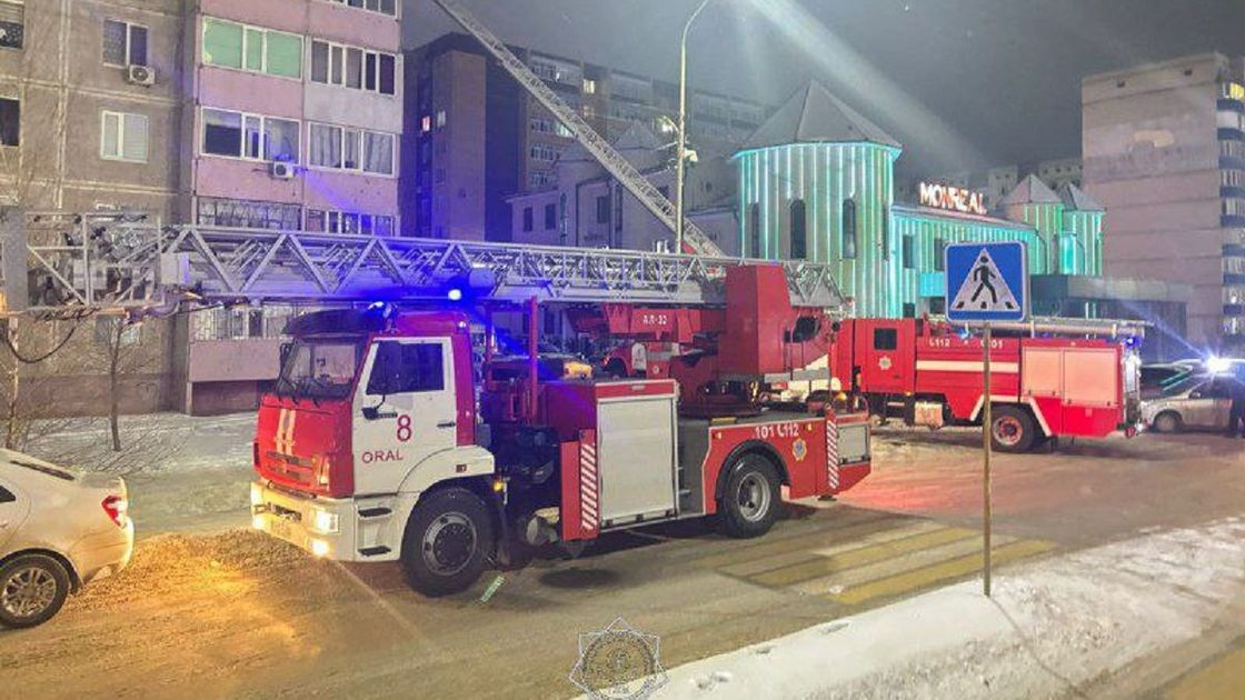 Пожарная машина на месте ЧП