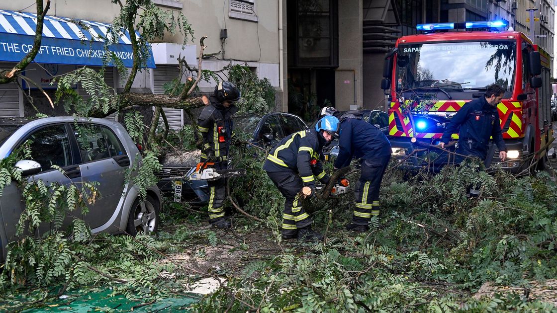 Последствия урагана в Португалии