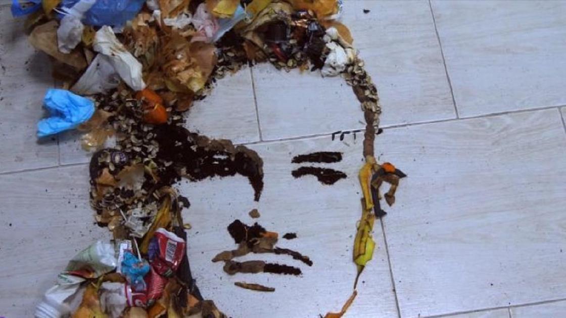 Портрет Моргенштерна из мусора