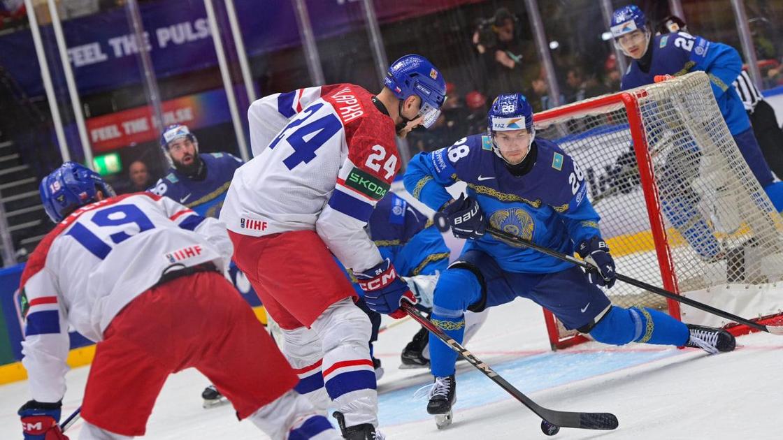 Матч сборных Чехии и Казахстана по хоккею на ЧМ-2025